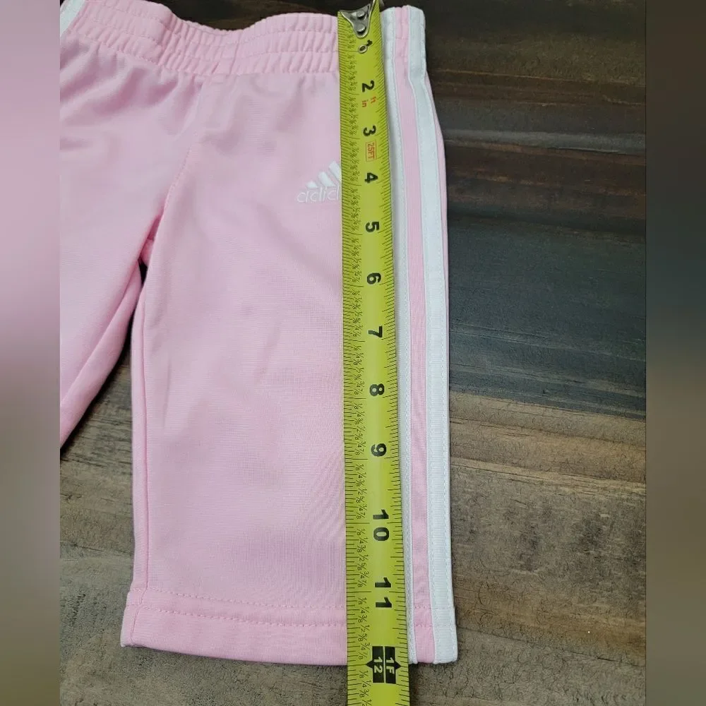 Adidas Girls Classic Tricot Track Set of Two Pink Sporty Size 3 Months
